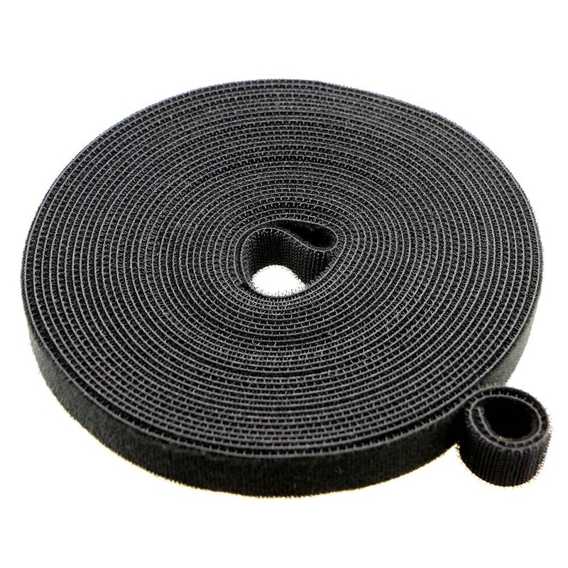 Pasow fastening tape Cable Tie Double Side Nylon Power Wire Management 3/4Inch 1 Roll Hook (10 Yards, Style 1) - Image 3
